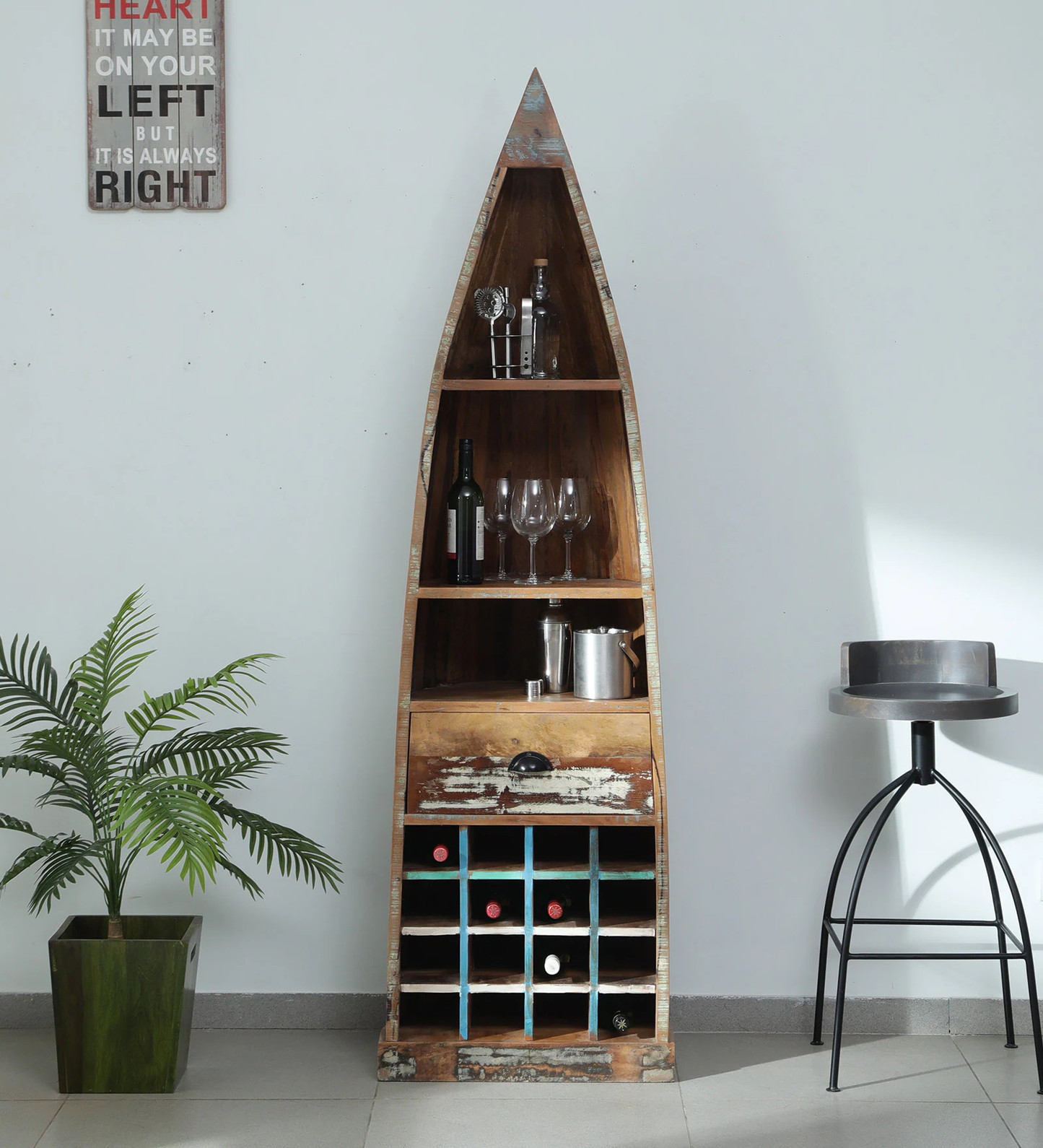 Doni Mango Wood Bar Cabinet